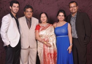 Aditya Seal with his parents, elder sister and brother-in-law Rohit Shrivastava