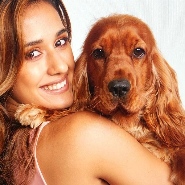 Disha Patani With Her Pet Dog