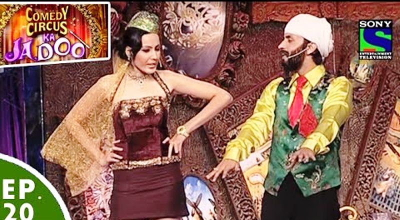 Kamya Punjabi in Comedy Circus with Rajiv