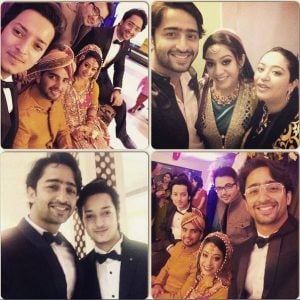 Shaheer Sheikh with his younger sister (the bride)