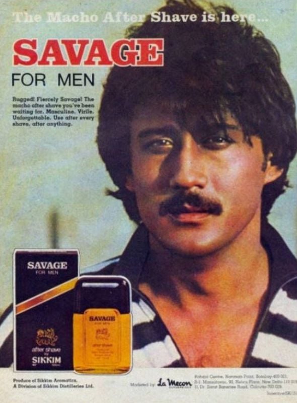 Jackie Shroff endorsing a product as a Model