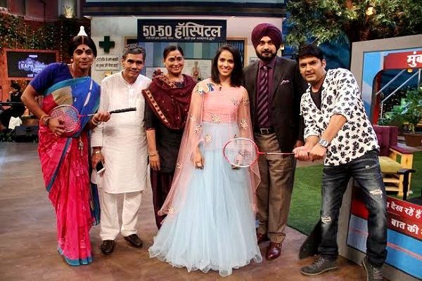 Saina Nehwal on the set of 'The Kapil Sharma Show'