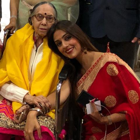 Aarti Chabria with her grandmother