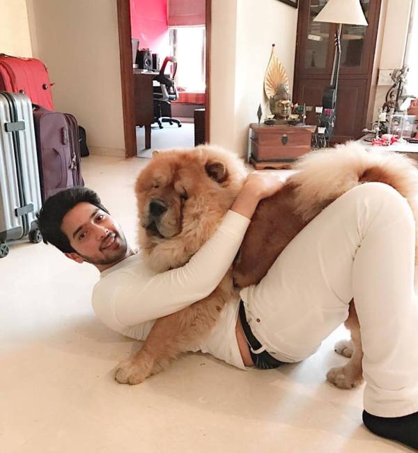 Armaan Malik With His Dog
