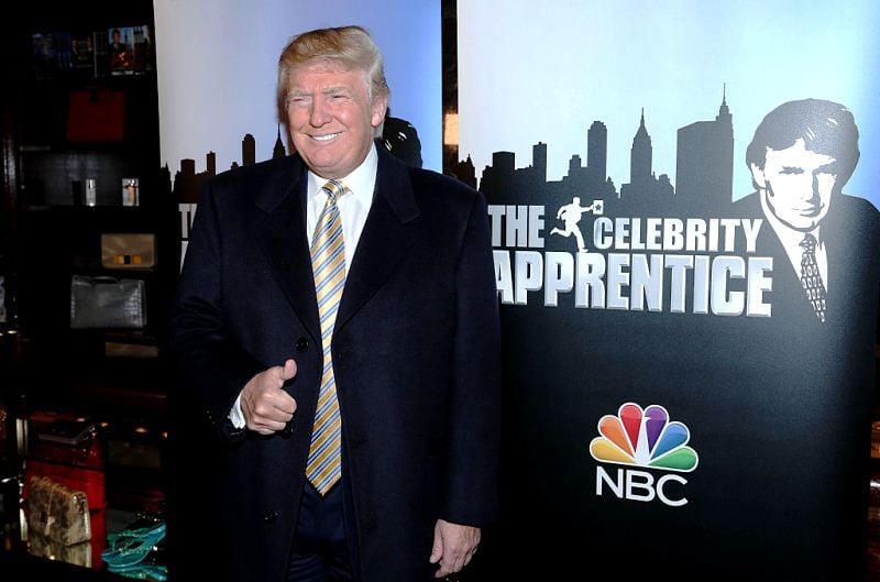 Donald Trump when he was the host of The Apprentice