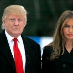 Donald Trump with his present Wife Melania Trump