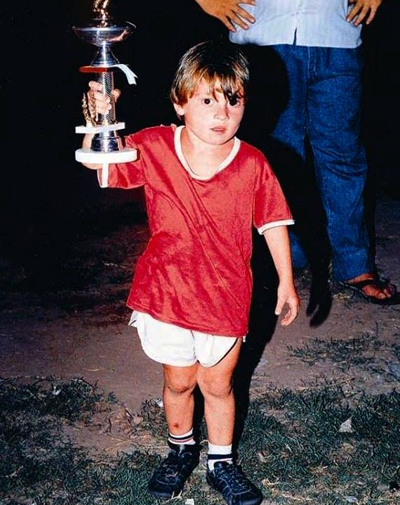 Lionel Messi in his childhood