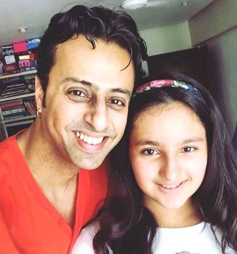 Salim Merchant with his daughter