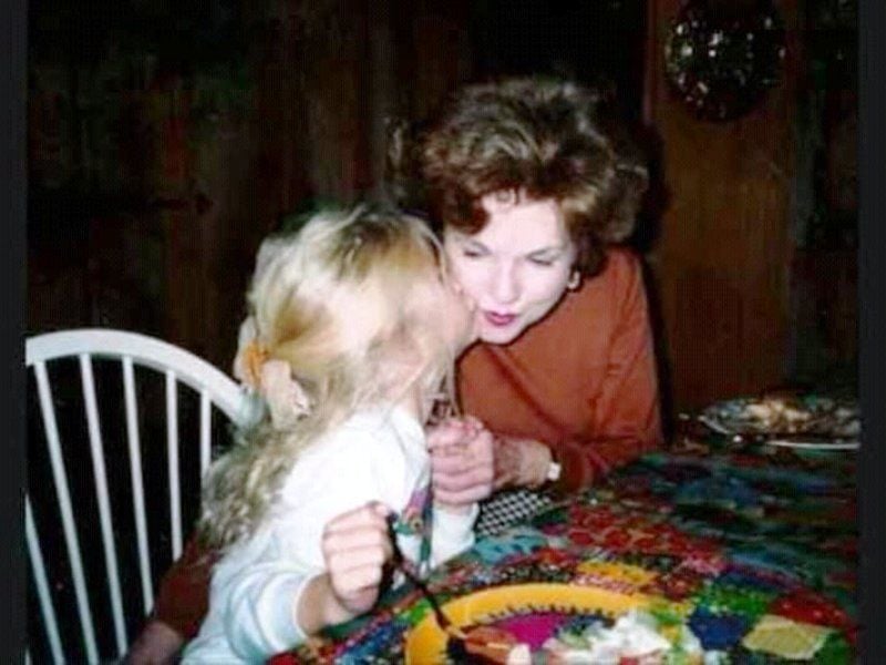 A Childhood Picture of Taylor Swift with Her Grandmother