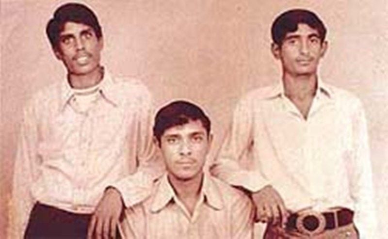 A Rare Photo Of Kapil Dev (standing extreme left) In His Youth