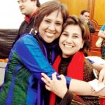 Barkha Dutt with her sister Bahar Dutt