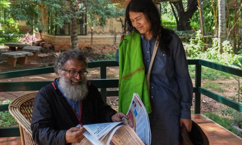 Irom Sharmila With Her Husband Desmond Coutinho