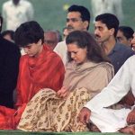 Priyanka Gandhi with her parents and brother