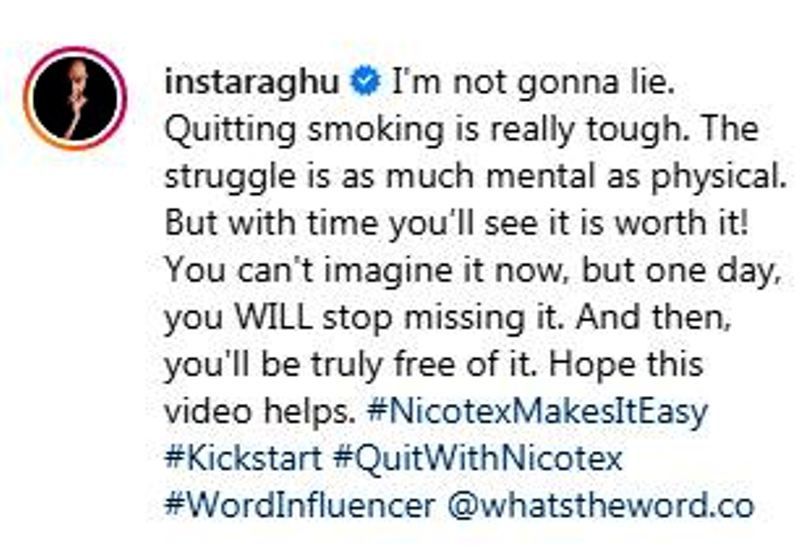 Raghu Ram's Post on Smoking