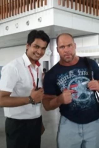 Rohit Khandelwal as an employee at SpiceJet