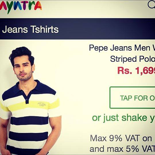 Rohit Khandelwal in a Myntra ad