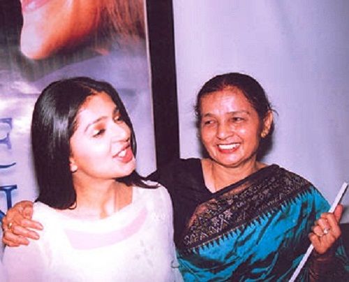 Bhumika Chawla with her mother
