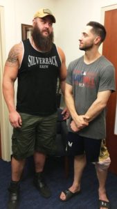 Braun Strowman with Ryan Braun