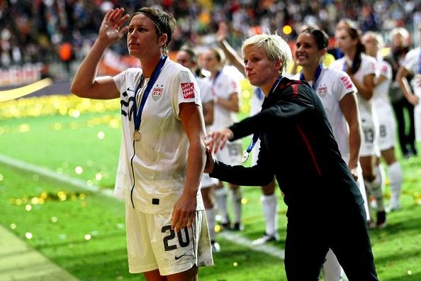 Megan Rapinoe With Her Team After Receiving The Silver Medal