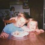 Megan Rapinoe with her older brother Brian
