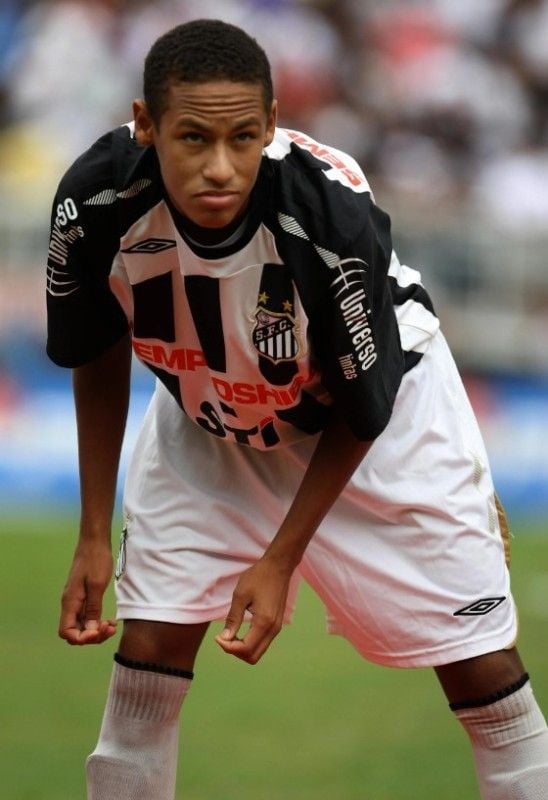 Neymar when he played for Santos Youth team