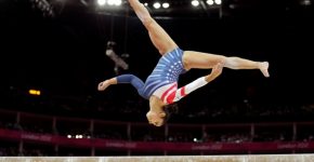 Aly performing at the London Olympics