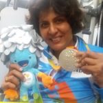 Deepa Malik with Paralympic silver medal