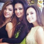 Orvana Ghai with her mother Kavita Ghai and sister Ahana Ghai