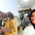 Keerthy Suresh, an avid animal and bird lover