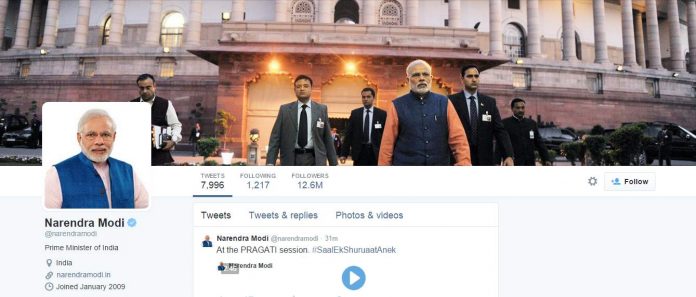 Narendra Modi's Twitter Account