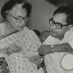 Pranab Mukhrerjee with Former Prime Minister Indira Gandhi