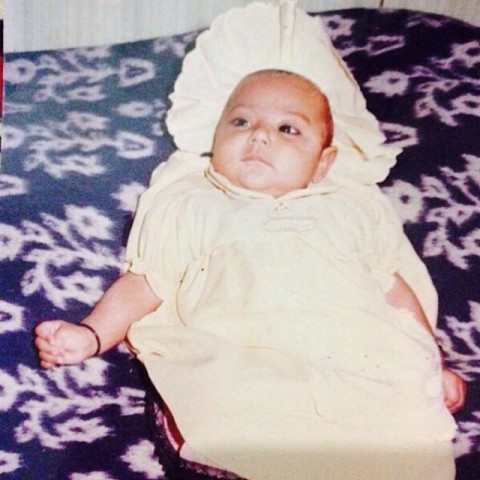 Sonam Bajwa in childhood