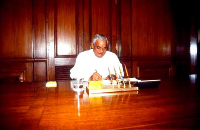 Atal Bihari Vajpayee In Prime Minister Office