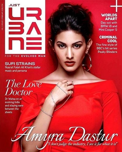 Amyra Dastur on the 'Just Urbane' magazine cover
