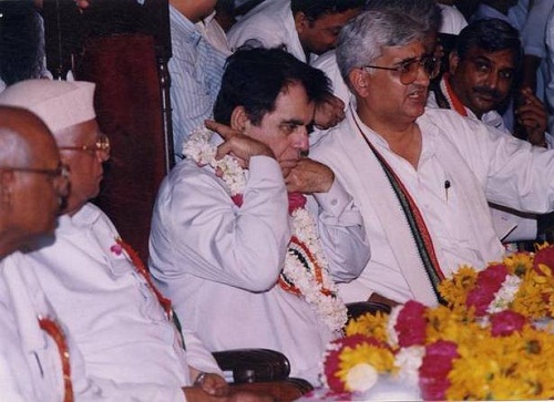 Dilip Kumar campaigning for the Congress party
