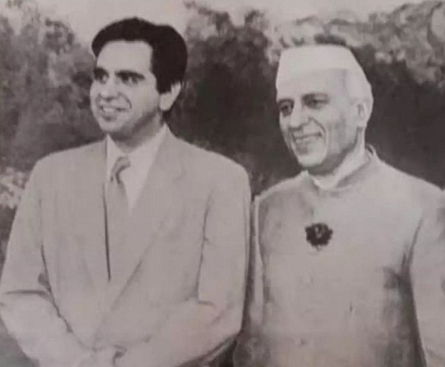 Dilip Kumar with Pt. Jawaharlal Nehru