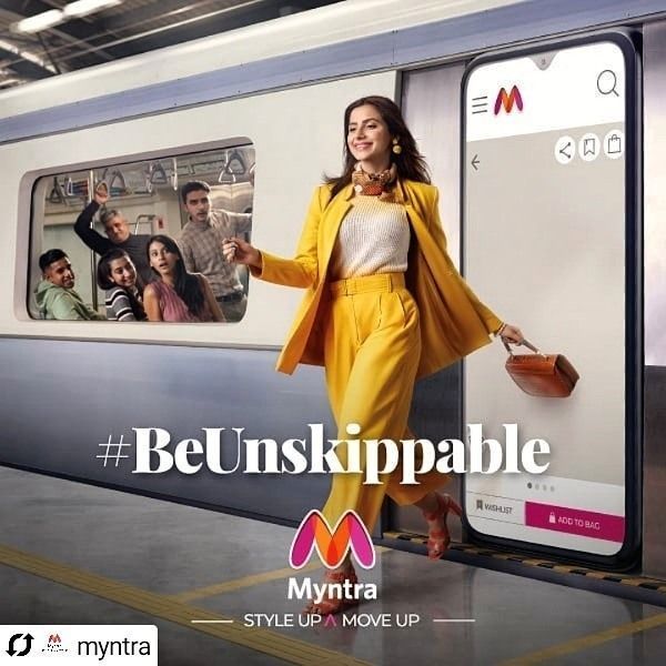 Subha Rajput in the Myntra's 'Be Unskippable' campaign