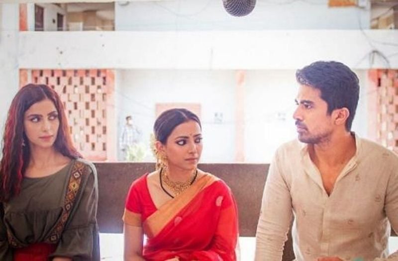 Subha Rajput (left) in a still from the film 'Comedy Couple'