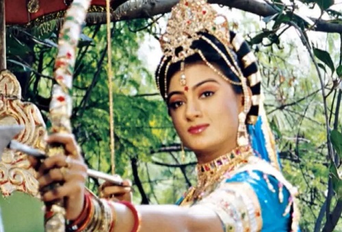A still of Sonia Kapoor as Subhadra from the TV series Shri Krishna