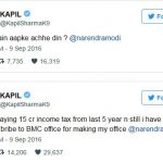 Kapil Sharma tweets to PM Modi