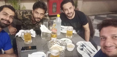 Rushad Rana with his friends