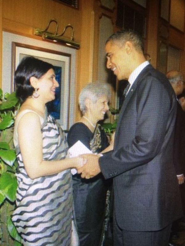 Sagarika Ghose's Tweeted picture with Barak Obama