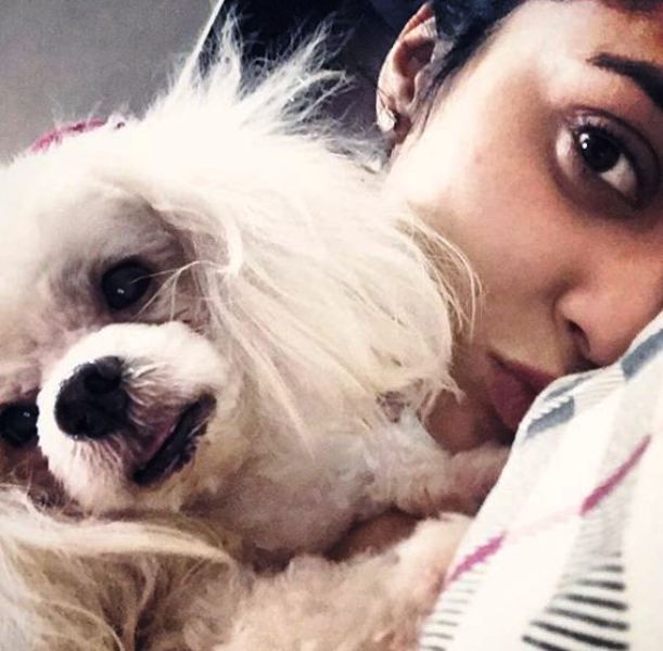 Shriya Saran with Her Dog