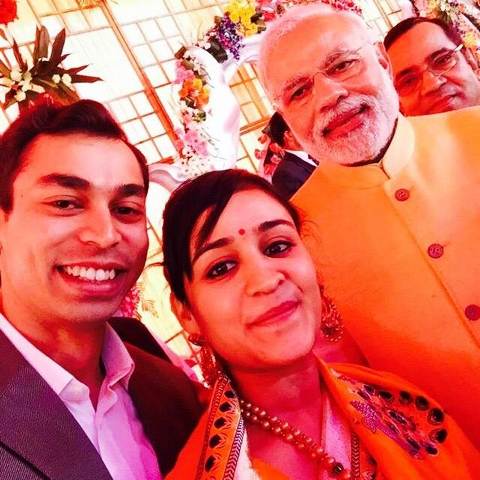 Aparna Yadav with Narendra Modi