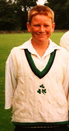 Childhood photo of Eoin Morgan