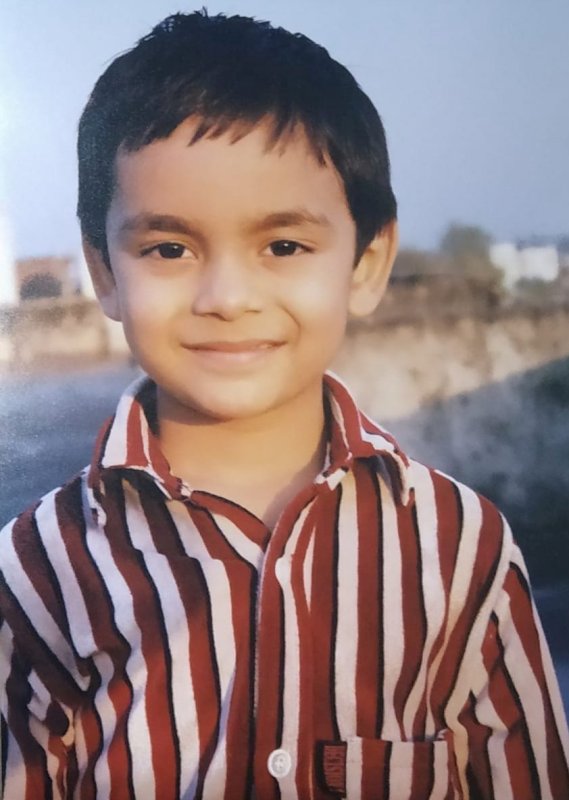 Ishan Kishan when he was six years old