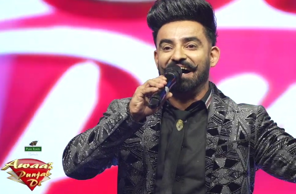 Resham Singh Anmol in the singing reality show Awaaz Punjab Di Season 3
