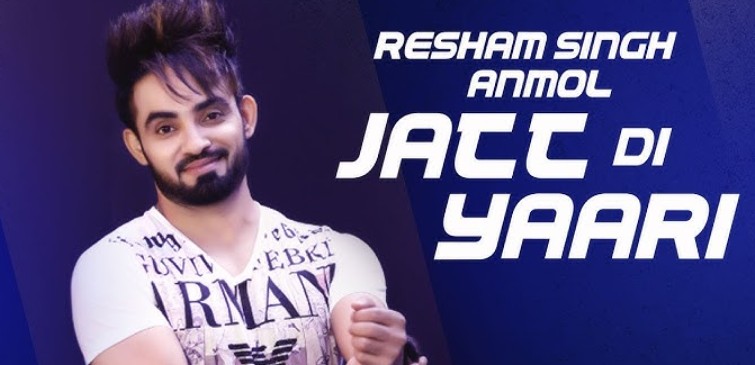 Resham Singh Anmol on the poster of the song Jatt Di Yaari by Desi Crew