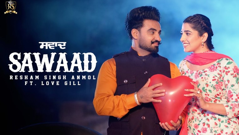 Resham Singh Anmol on the poster of the song Sawaad (2024)