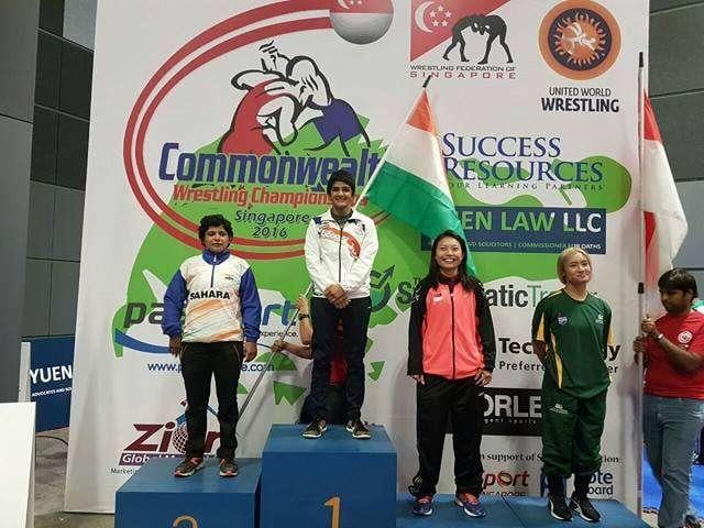 Ritu Phogat at the Commonwealth Championship